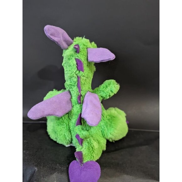 Steven Smith Green Dragon Plush Purple Wings And Ears 8 inch Stuffed Animal Toy - Picture 4 of 9